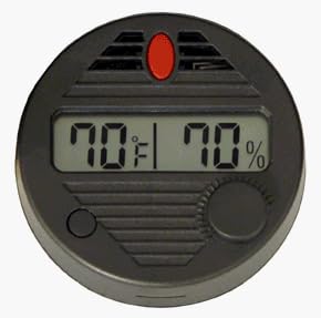 Round Digital Hygrometer w/ Calibrating Kit