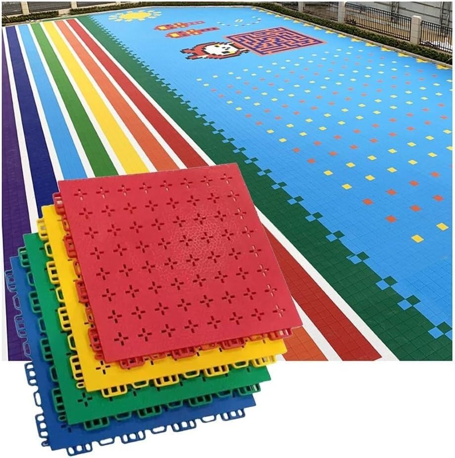 Tapis de sport en dalles de sol modulaires emboîtables pour fitness et loisirs