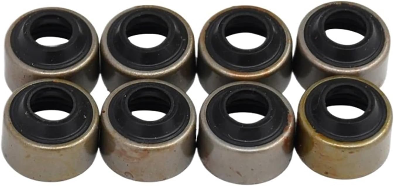 8PCS Valve Stem Seal 1C010-13150 16241-13150 Compatible with Engine D1105 D1005 D905 D1305 V1305 V1505 V3300 V3600 V3800