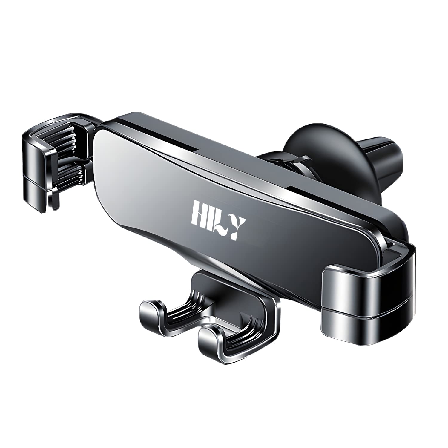 HILY™ Original Car Phone Holder for Car Vent, 360 Degrees Rotation, Adjustable Mobile Holder for Car, Secure Double Clamp Grip, Durable Mount Compatible with iPhone, Samsung & All Smartphones