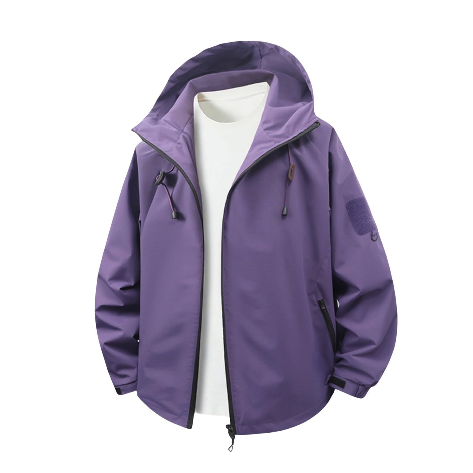 Chubasquero para hombre, impermeable, transpirable, 3XL, cortavientos con