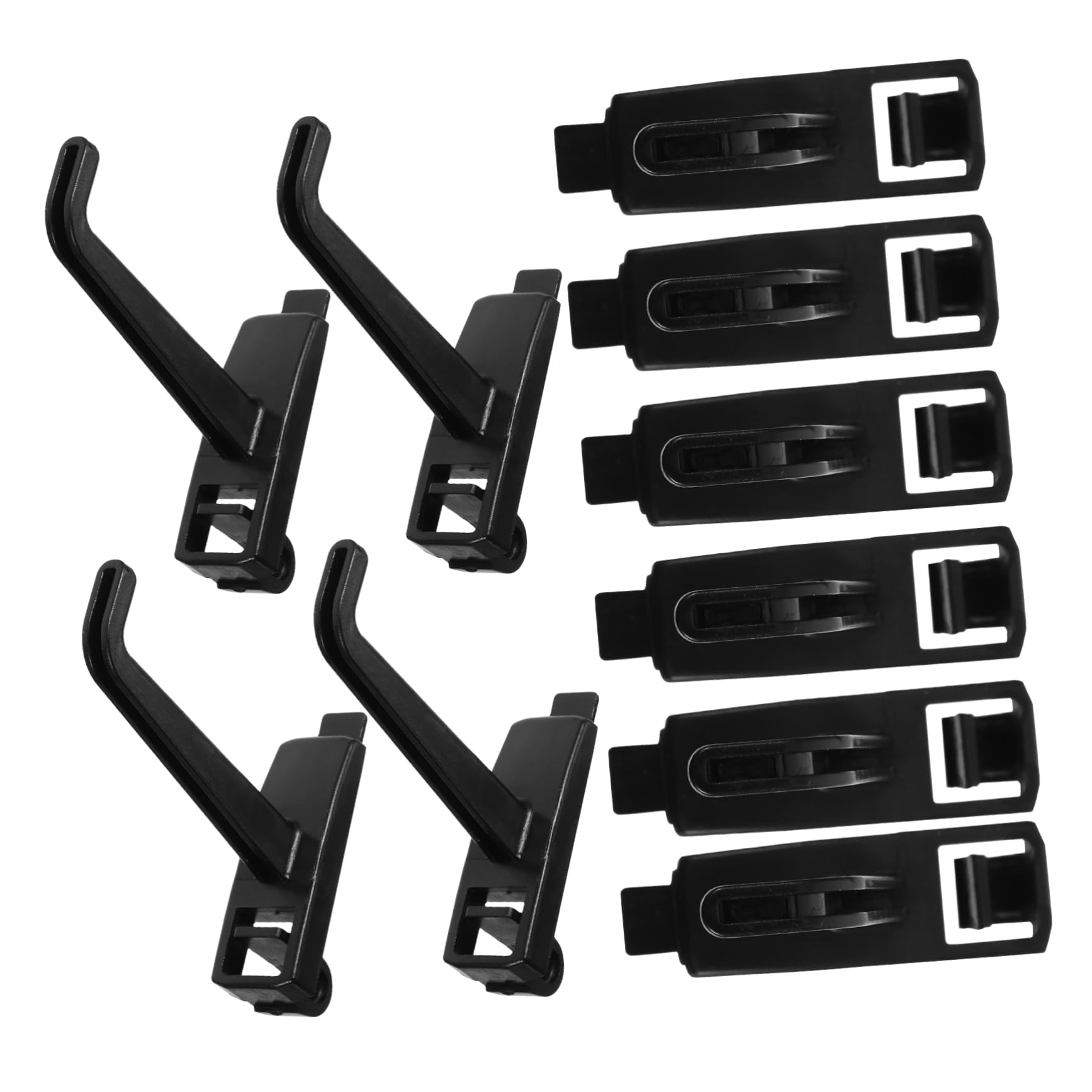 FUNOMOCYA Utility Hooks for Pack Square Hole Board Hooks Shovel Rake Cord Storage for Shelving Heavy Duty