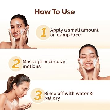 Mamaearth Ubtan De Tan Face Wash | Helps Reduce Tanning & Sun Damage | Gently Cleanses Dirt & Excess Oil | Enriched with Turmeric & Saffron | 3.38 Fl Oz (100ml)