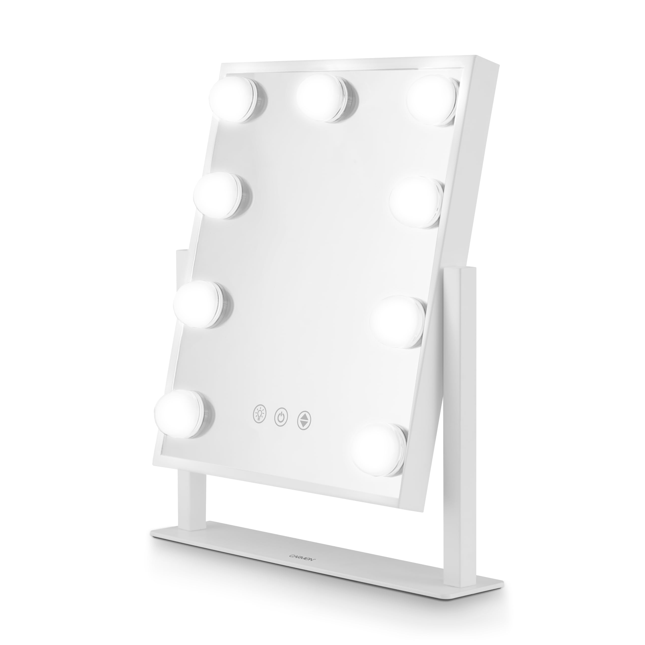 Carmen Vanity Mirror Hollywood 9 Bulb White LED Lights Touch Control USB Type-C