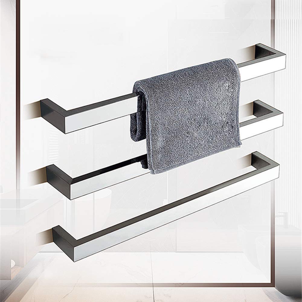 Toallero eléctrico de Pared, radiador toallero calefactado con 3 Varillas, de Acero Inoxidable, para baño, con Alambre Pulido.