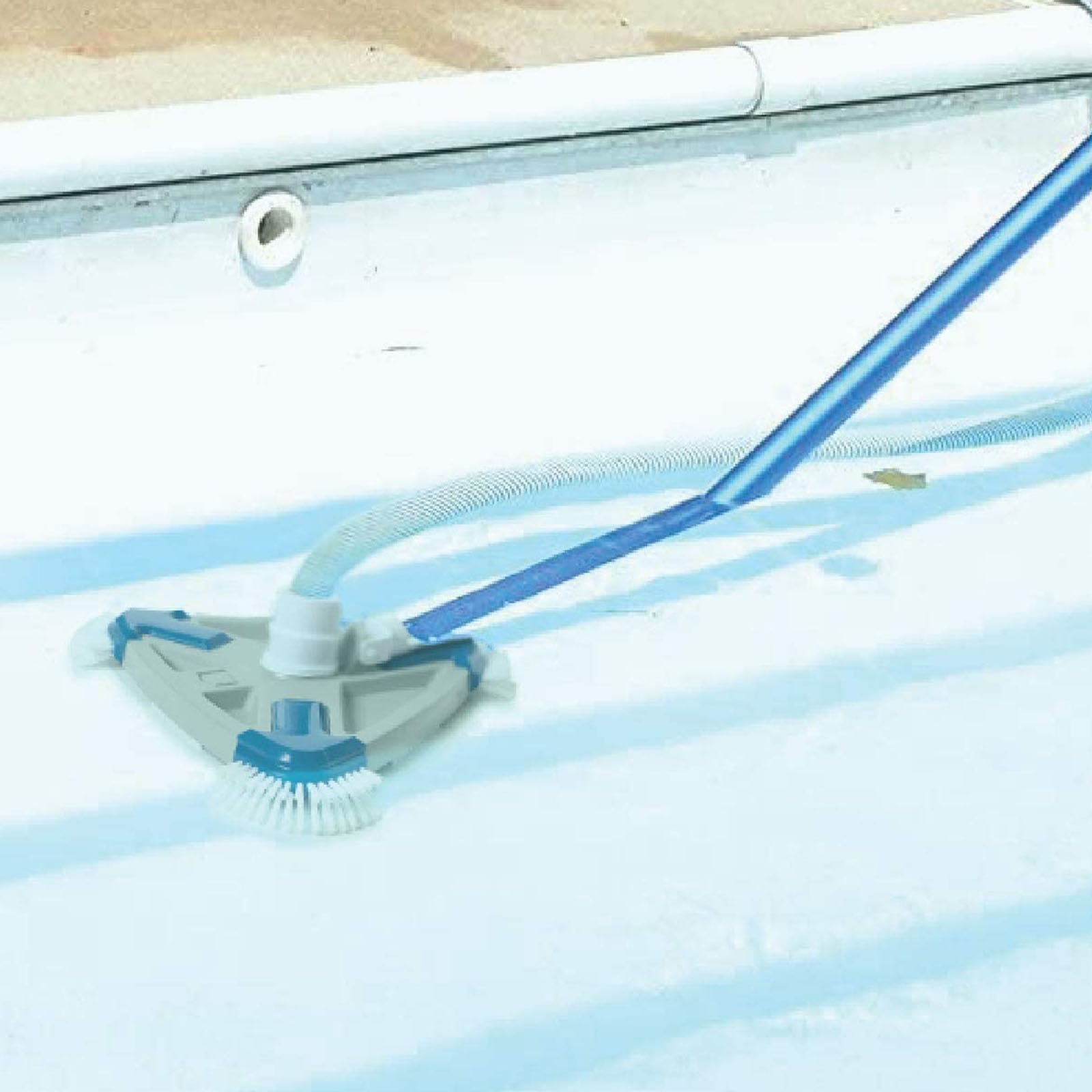 Cabezal triangular para aspiradora de piscina, cepillos para limpiar suelos de pared, cepillos de limpieza