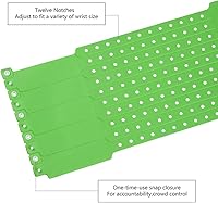 Vista 17 de Red Plastic Wristbands 500 Pack - Colored Wristbands for Events, Vinyl Wrist Bands of Party by Fivepeans