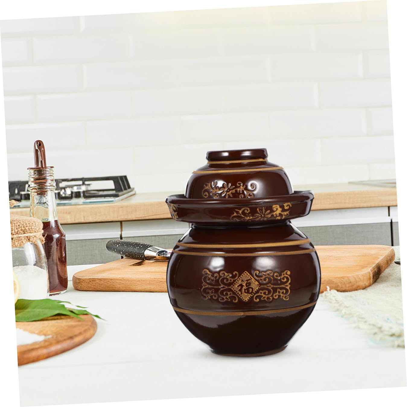 1 Szt Kimchi Altar Słoiki Do Kiszenia Kiszonej Kapusty Słoik Ceramiczny Pojemnik Kuchenny Słoik Ceramiczny Pojemnik Do Przechowywania Żywności Słoiki Do Przechowywania Żywności