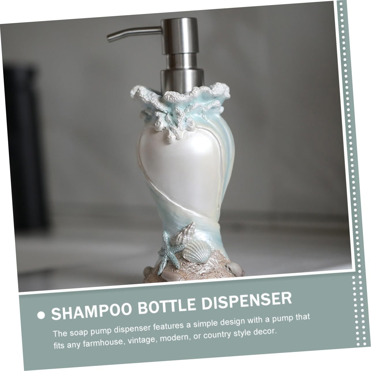 Dispenser di Sapone con Pompa in Acciaio Bottiglia Ricaricabile per Doccia e Lozione Design Ispirato per Bagno e Cucina Facile da Premere ed Elegante