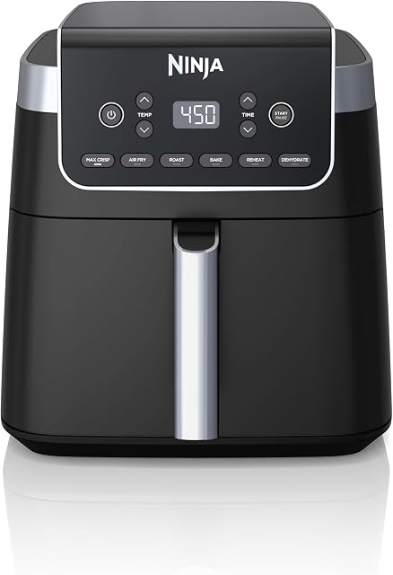 Ninja Air Fryer Pro XL 6-in-1 with 6.5 QT Capacity, Max Crisp, Air Fry, Air Roast, Bake, Reheat, Dehydrate, Max Crisp Technology with 450F, Nonstick Basket & Crisper Plate, AF181C (Canadian Version)