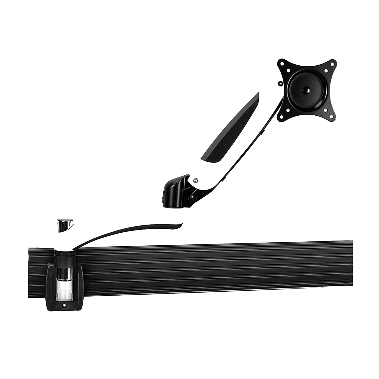 Aioneer Monitor Desk Mount Single Monitor Stand Aluminum Alloy Wall-Mounted Monitor Bracket Arm 15"-27" Gas Spring Monitor Mount Stand, Holds Up To 17.6Lbs Computer Monitor Stand-B
