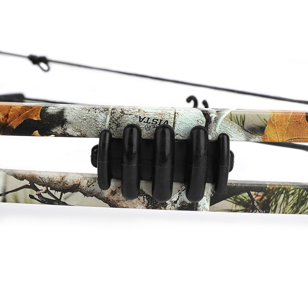 Set arco compound pronto per la caccia - Potenza di trazione 20-70 libbre, lunghezza di trazione 24“-30”, velocità 320 fps, completo di tutti gli accessori per la caccia e il tiro al bersaglio