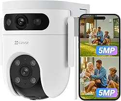 Câmera de Vídeo Segurança Externa Ezviz H9C Dual 3MP 360º Wi-fi