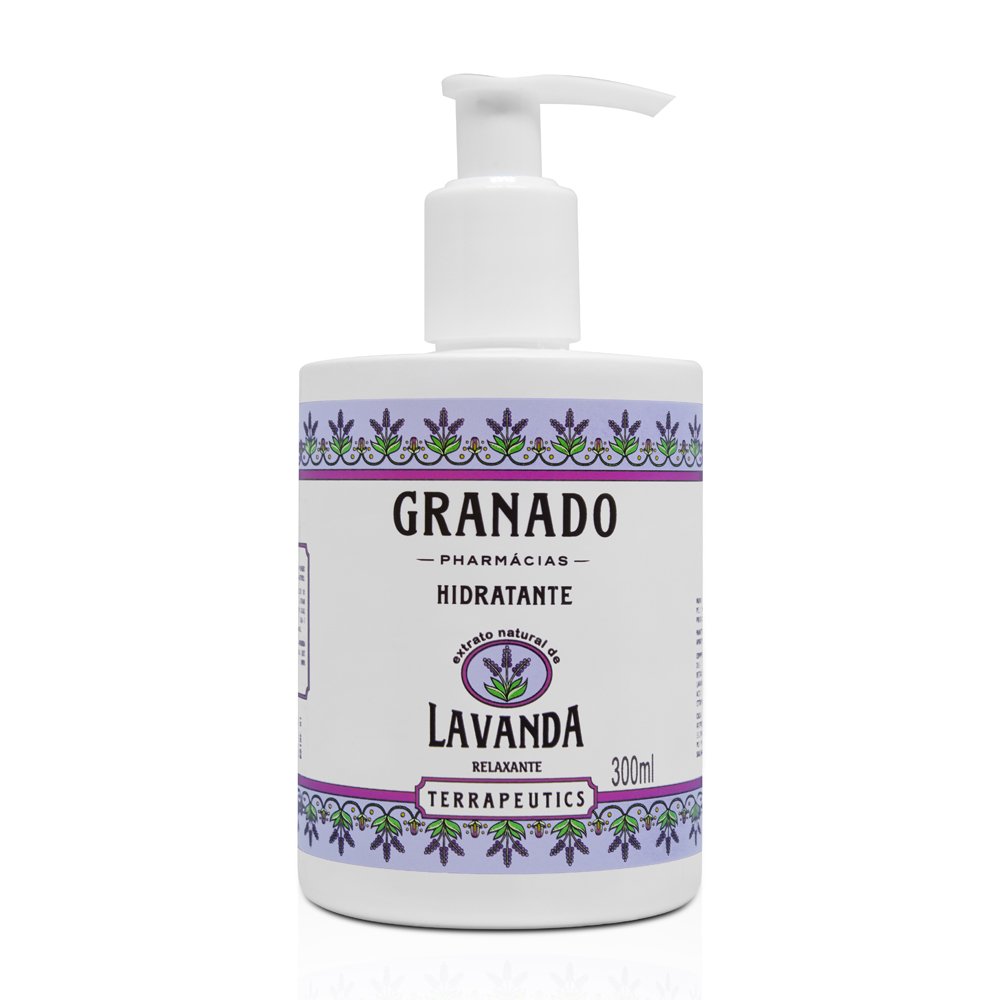 Linha Terrapeutics Granado - Hidratante Corporal Lavanda 300 Ml - (Granado Terrapeutics Collection - Lavender Body Moisturizer 10.1 Fl Oz)