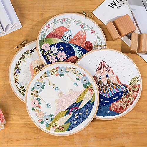 Lovous 2016ZCY051002-B Muslin Linen Fabric Embroidery Fabric Linen Cloth Needlework Fabric Garments Crafts Accessories Embroidery Cloth Backing Material Quilting Sewing Draping Fabric 21 thumb #2