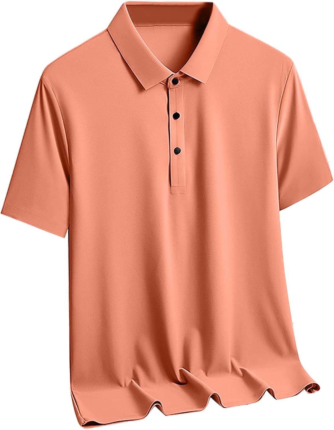 Golf Shirts for Men Ice-Silk Stretch Quick Dry Polos Shirt Moisture Wicking Short Sleeve Tennis Shirts Solid Tees