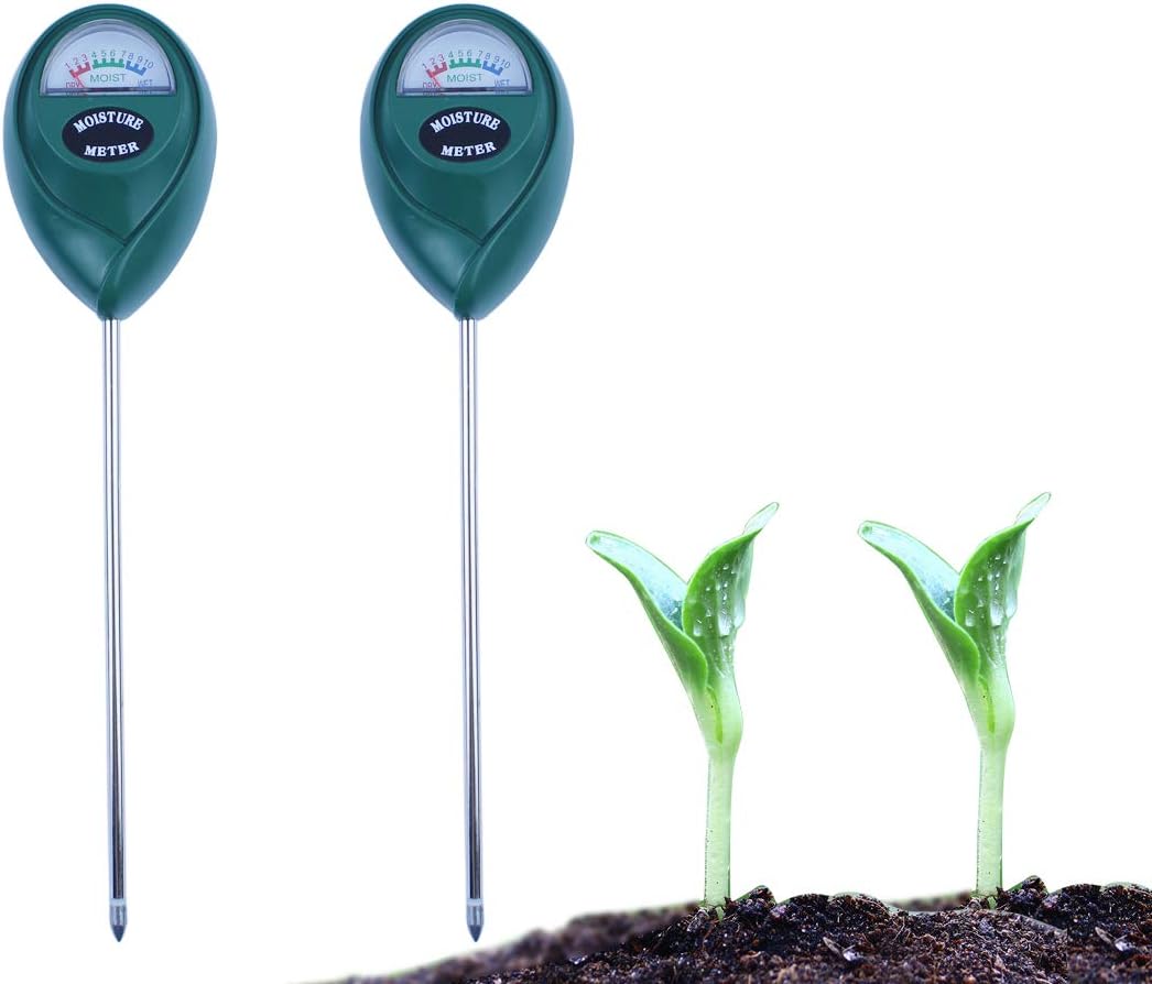 Dodoshop 2 Pack Soil Moisture Meter,Hygrometer Moisture Sensor Soil Indoor/Outdoor Moisture Sensor Meter, Soil Water Monitor, for Gardening, Farming (No Battery Needed)