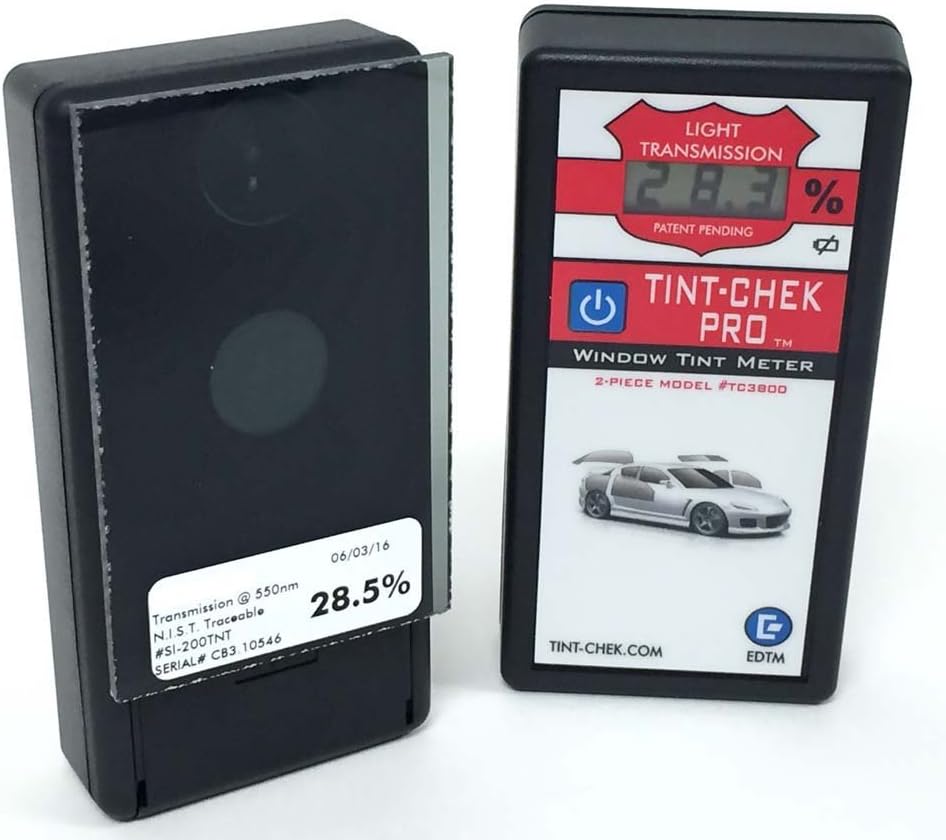 TC3800 Tint Meter "Tint-Chek PRO" Window Sensor - Rugged, Long Lasting Meter - 100% Made in the USA