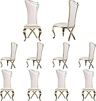 Vista 23 de ACEDÉCOR Juego de 4 sillas de comedor de terciopelo, sillas de cocina tapizadas de lujo negras con respaldo alto aerodinámico, modernas y hermosas