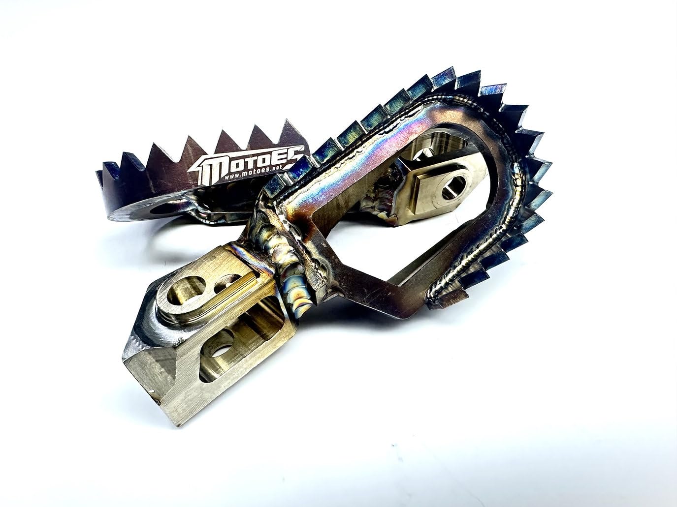 MOTOES Foot Pegs Stainless Compatibility for KT-M HUSKY GAS-GAS TBI 2023-24 Offset (5 MM DOWN - 5 MM BACK)