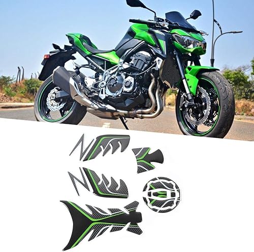 Miniatura 3 de Calcomanía para motocicleta, aceite 3D Pad Protector Trim Fish Bone Decal Fit para Ninja