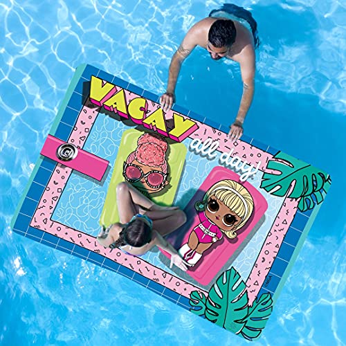 Floatation Iq Lol Surprise! Mini Floating Oasis 6 X 4 Foot Foam Island Water Swimming Pool Lake Lounger Play Pad Mat For Up To 2 Riders, Vacay All Day #TOP1