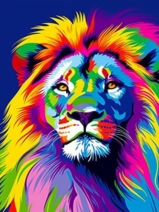 VAIIEYO Pintura acrílica por números para adultos, animal tigre, kit de pintura al óleo de bricolaje, lienzo, pintura de dibujo con pinceles para