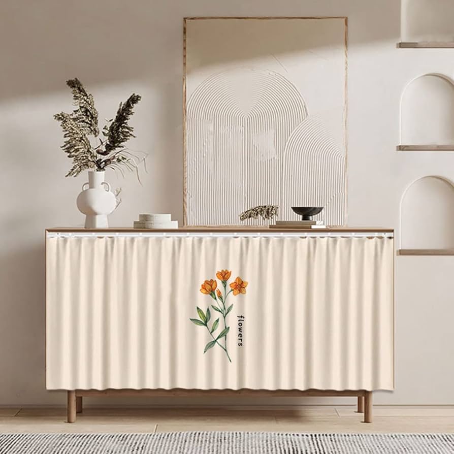 Amazon｜[dhiuebc] 北欧 玄関 棚 カーテン 目隠し ミニカーテン