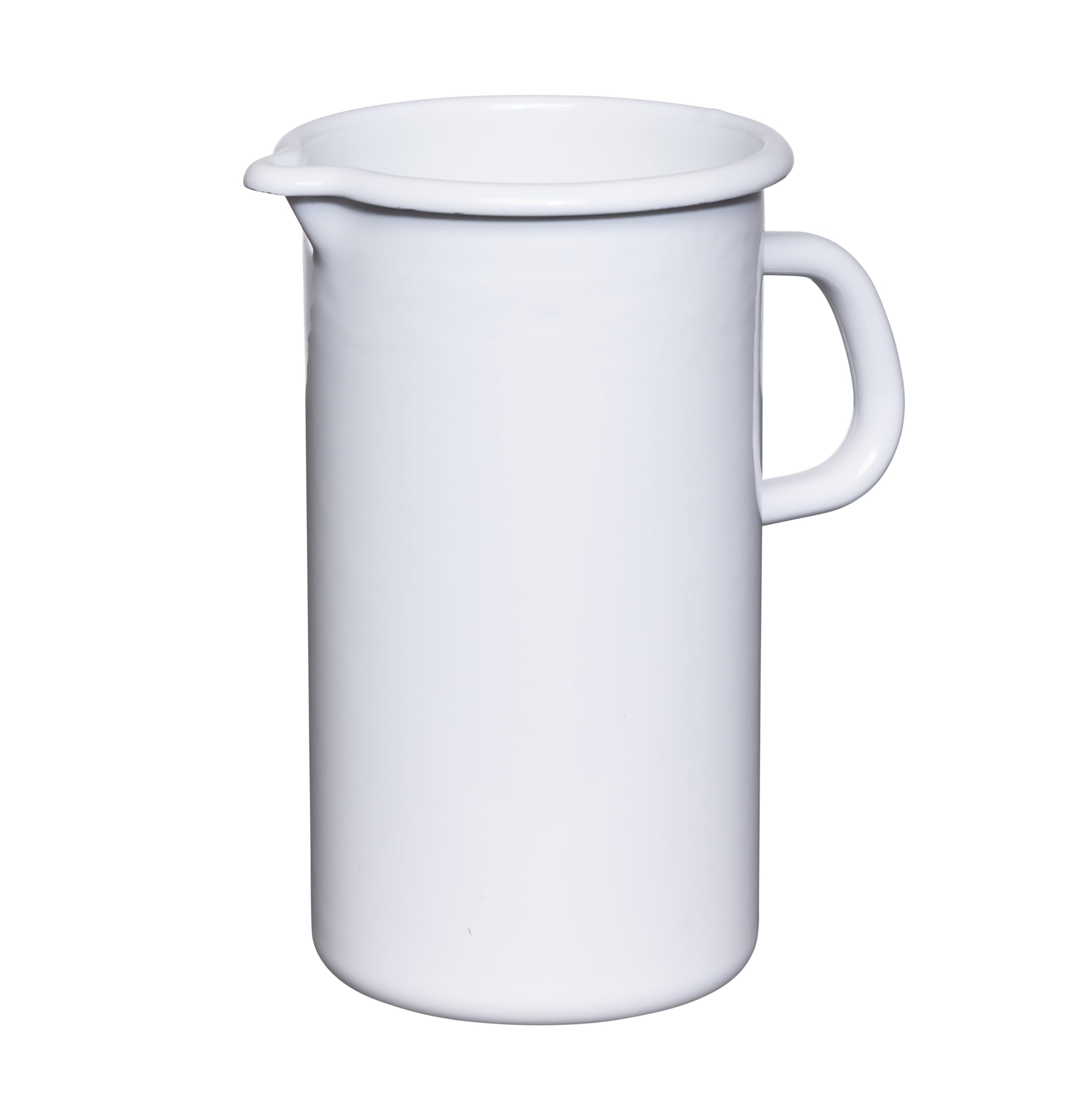 LIVLIG Pichet en émail 2L, Convient comme carafe ou carafe à eau, Vaisselle en émail pour l'extérieur, Pichet en émail, Couleur : Anthracite
