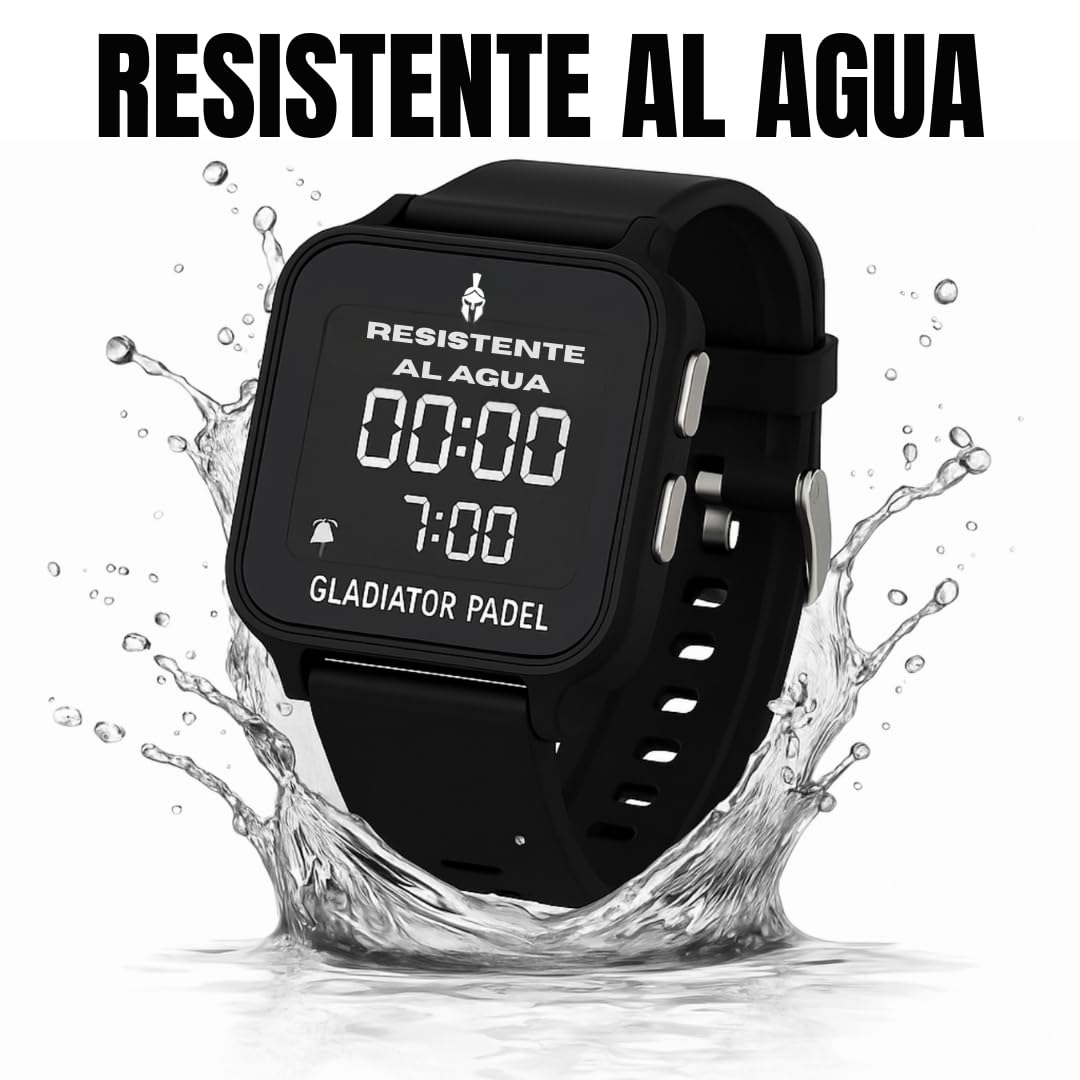 Reloj Contador de Puntos Electrónico para Pádel, Tenis, Pickeball y Ping Pong con Alarma y Cronómetro Resistente al Agua