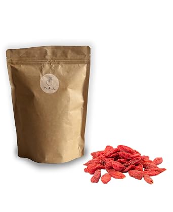 Goji Berries Dried 500 g Unsulfur Natural & Untreated - No Artificial Additives Dried Wolfberries Ideal in Fruit Juices or Cereal