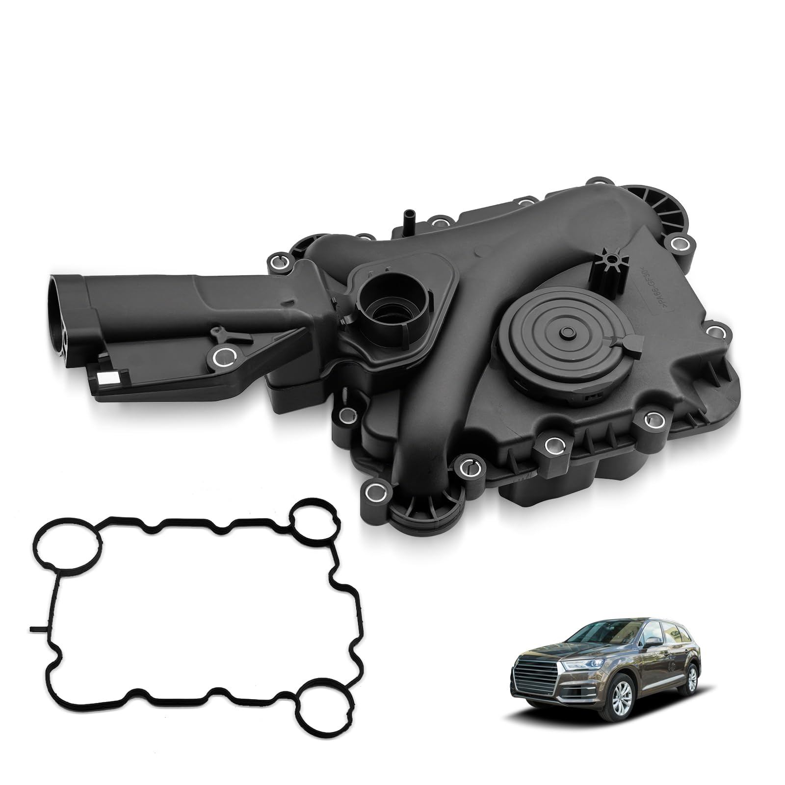 Photo 1 of 06E103547N Engine Crankcase Vent Valve Oil Separator Compatible for Audi Q7 2017-2019 3.0L, A6 Quattro 2017-2018 3.0L, A7 Quattro 2016-2018 3.0L, A8 Quattro 2015-2018 3.0L 06E103547AD