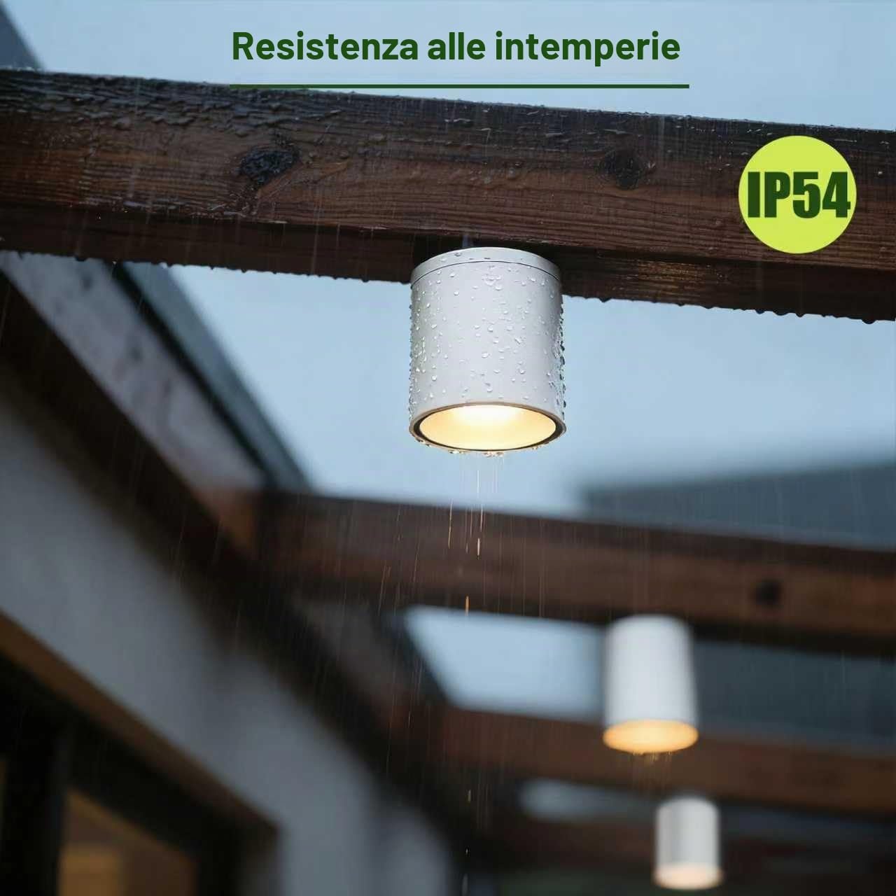 EBION 4 Pezzi Faretti Soffitto Plafoniera Faretto Soffitto In Alluminio, IP65 Impermeabile, GU10, Spotlight Per Interno Bagno Cucina Soggiorno Corridoio Ristorante, Bianca (Lampadina Non Inclusa)