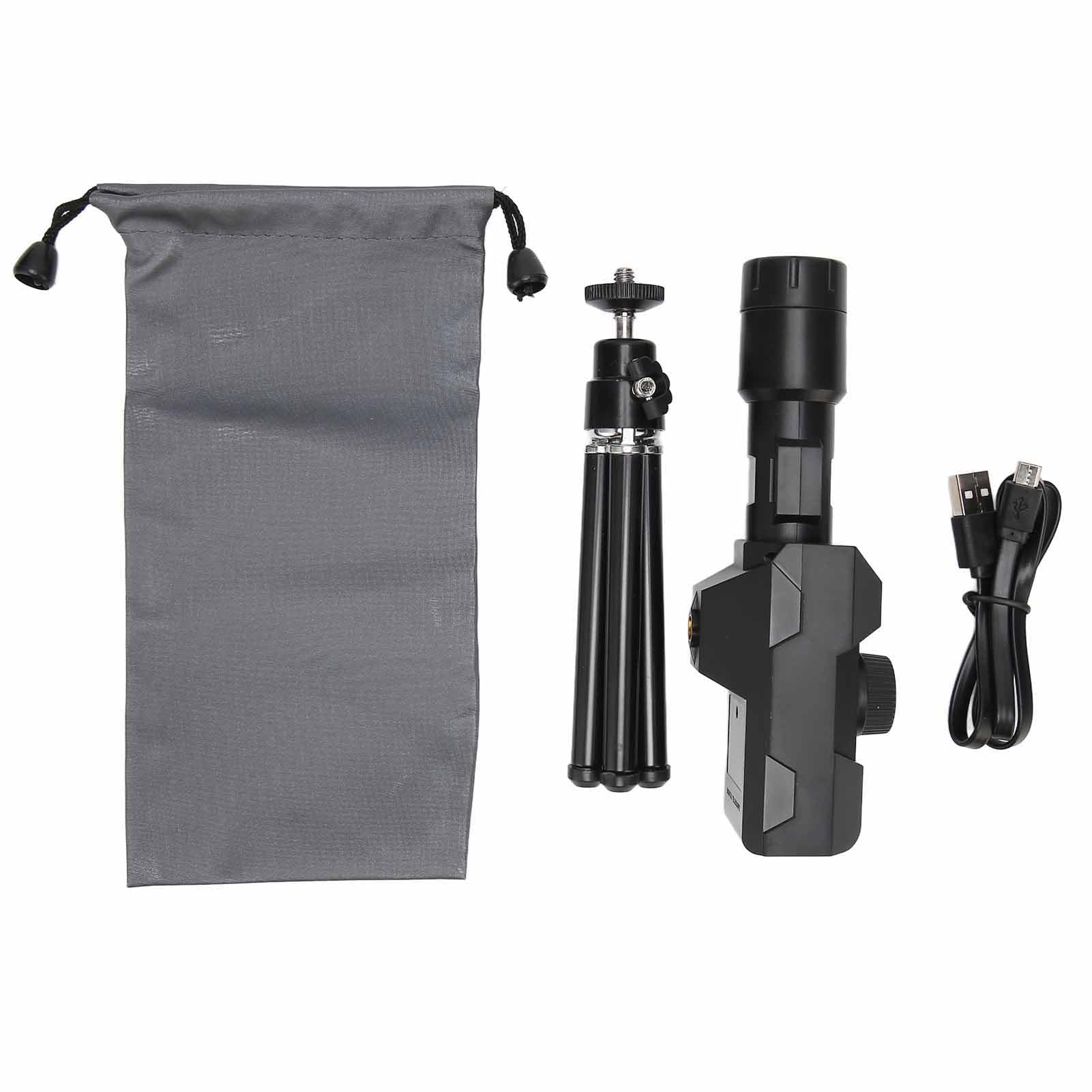Telescopio Digital Portátil, Telescopio Monocular de Detección de Movimiento Inteligente con Zoom HD 2MP 70X con Trípode, Telescopio Digital WiFi para Observación
