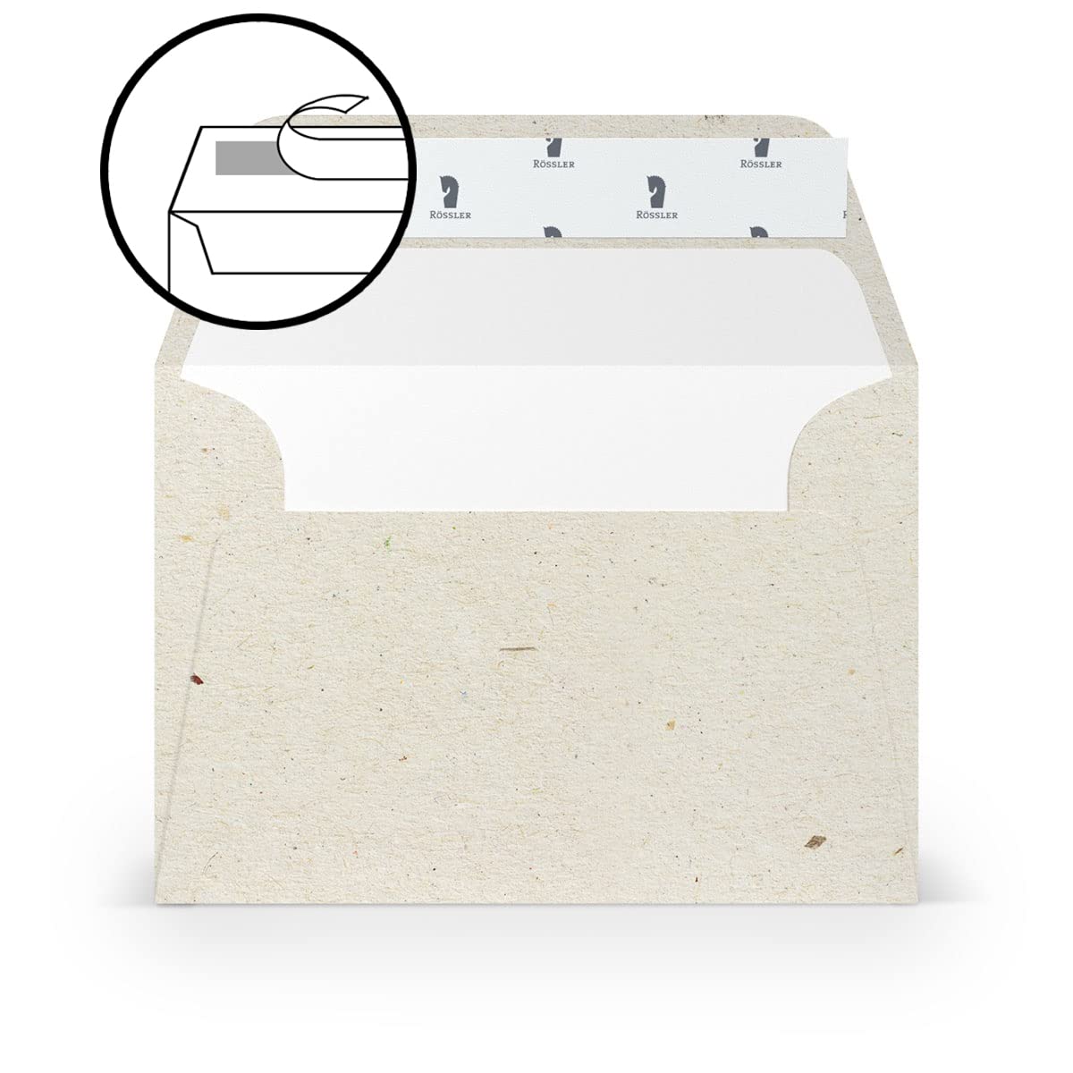 PAPERADO 300 kopert DIN C6 samoprzylepne Terra Vanilla - 100 g/m² koperta bez okna 11,4 x 16,2 cm - koperty z szeroką klapką