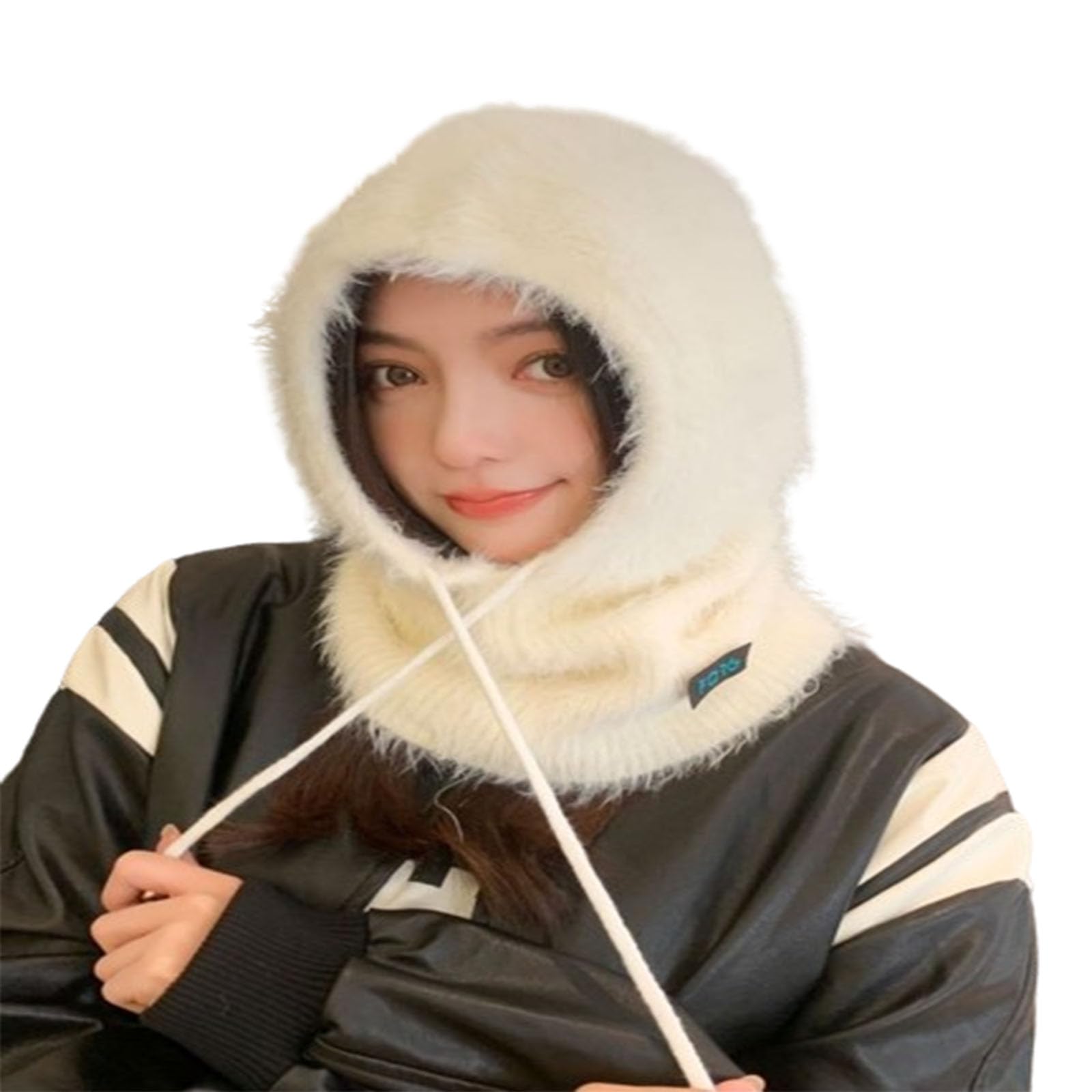 Cappelli Invernali Freddi e Antivento, Passamontagna, Berretti Lavorati a Maglia, Caldi Cappelli per Le Orecchie (Beige A)