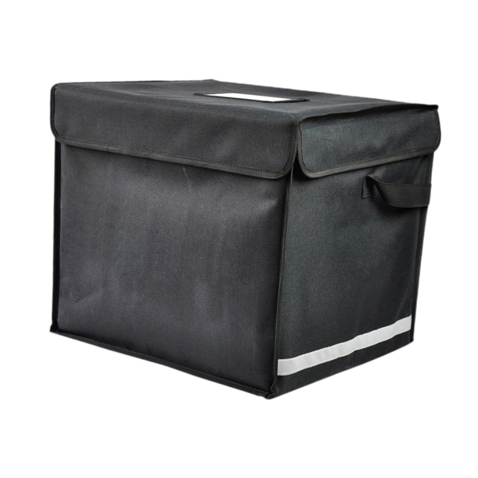 Ioensy Takeaway Delivery Insulated Bag Multifunction Waterproof Reusable Food Pizza Warmer Bag Food Delivery Backpack for Shopping, Black