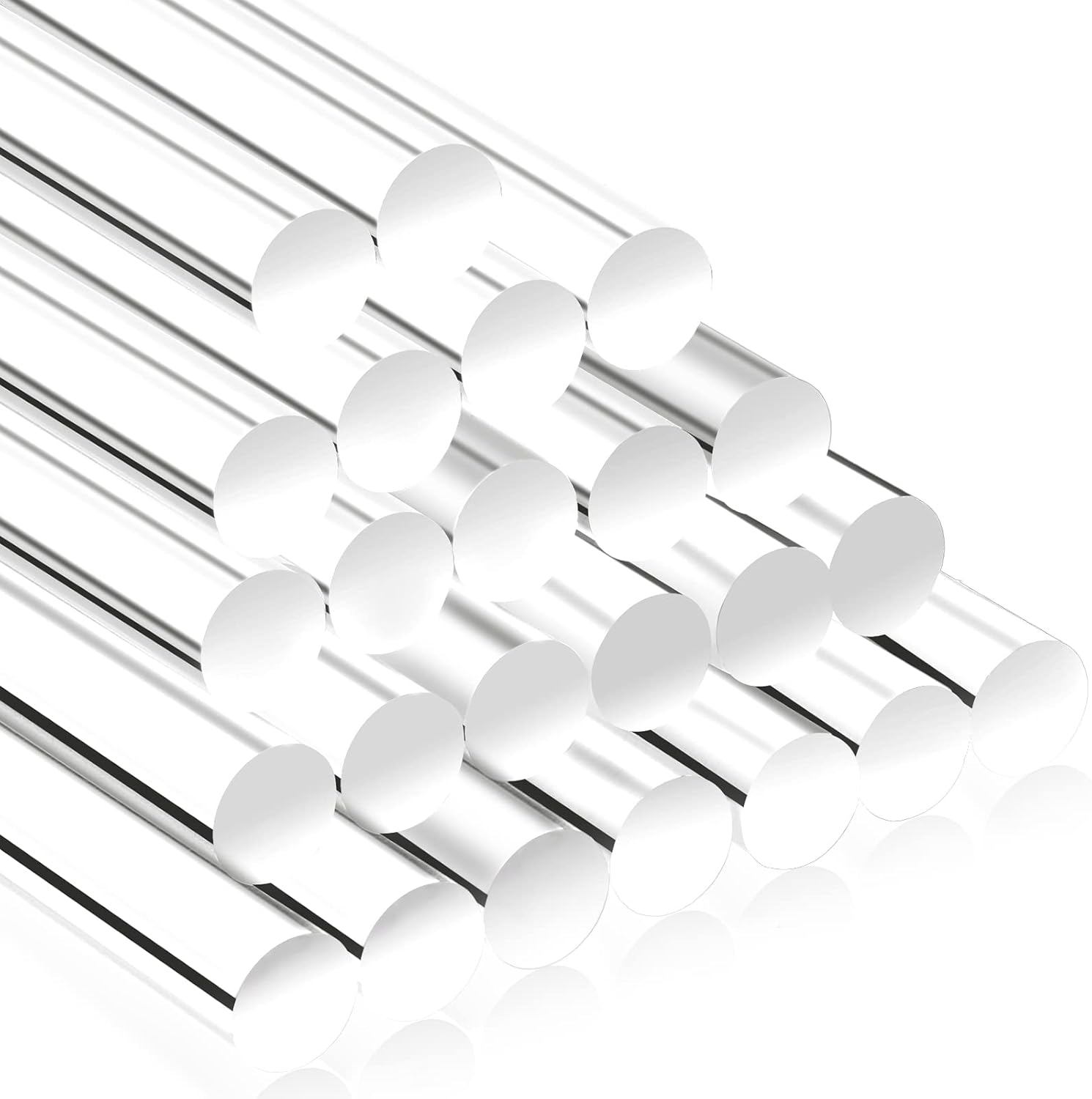 10 Inch Acrylic Rod Clear Acrylic Dowel Rods 3/8 Inch Diameter Acrylic Round Rods Cake Dowels