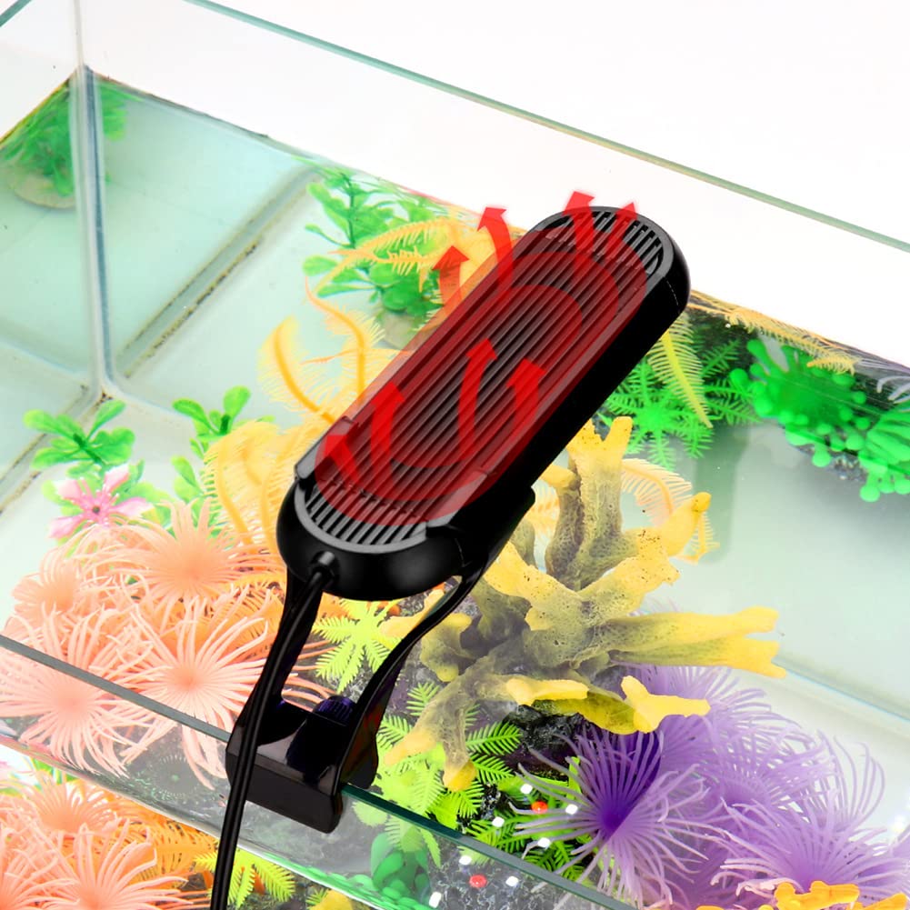 Luces de acuario con clip, luz LED de clip para pecera, luz de tanque de peces de agua dulce, temporizador ajustable, brillo para tanque plantado