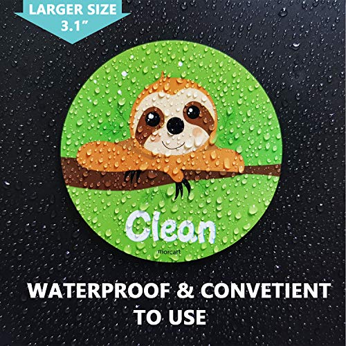 Sloth Stuff-Dishwasher Magnet Clean Dirty Sign -Double Sided Magnet Flip with Magnetic Plate For Any Dishwasher-Funny Signs Kitchen Gifts for Women Mom Kids
