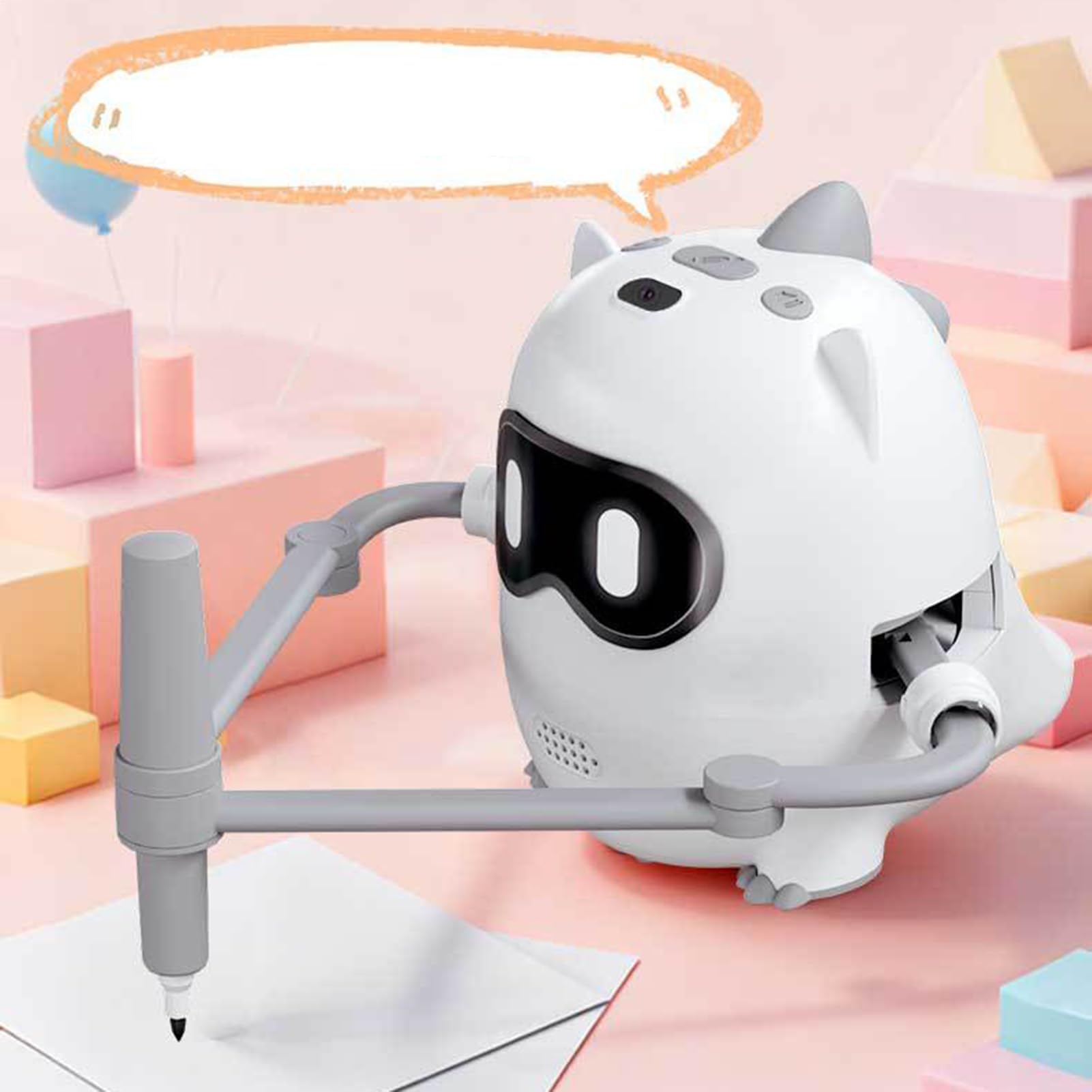 Robot rysunkowy z kartami interaktywny i inteligentny zestaw edukacyjny | Robot Maszyna do rysowania na imprezę przedszkole przedszkole dom park rozrywka czas rodzinny w