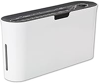 Vista 1 de B08W Trituradora de papel para uso doméstico, oficina, diseño compacto blanco, papel transversal de 2 hojas, 10 minutos de tiempo de funcionamiento