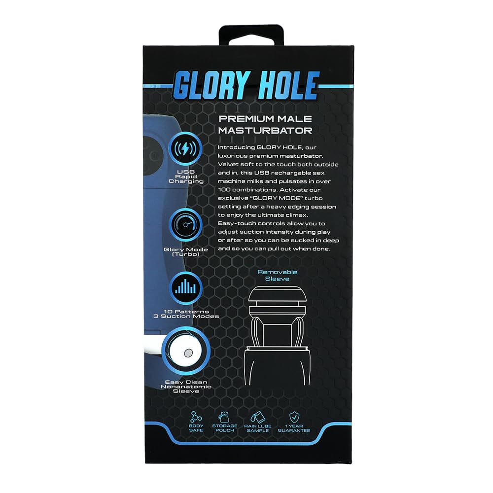 Amazon.com: Men.Com, Glory Hole Premium Male Masurbator, Blue : Health &  Household