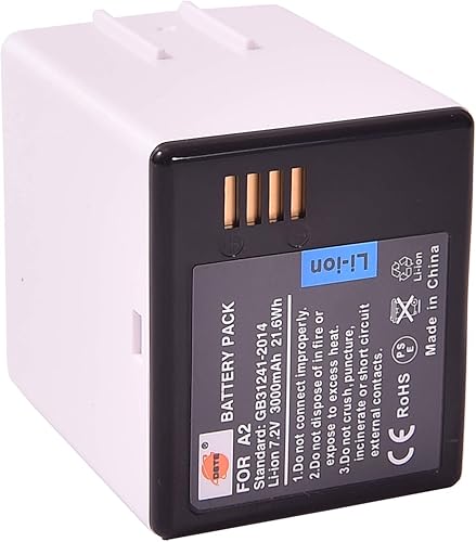 Miniatura 2 de DSTE Repuesto para 2 baterías A2 + cargador dual rápido con cable micro USB compatible con Arlo Go (VMA4410)