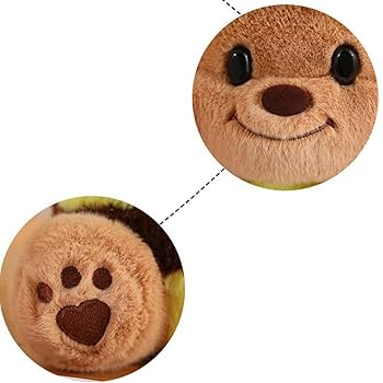 Amazon.co.jp: [Hushan] バターベア ぬいぐるみ 非公式 動物に