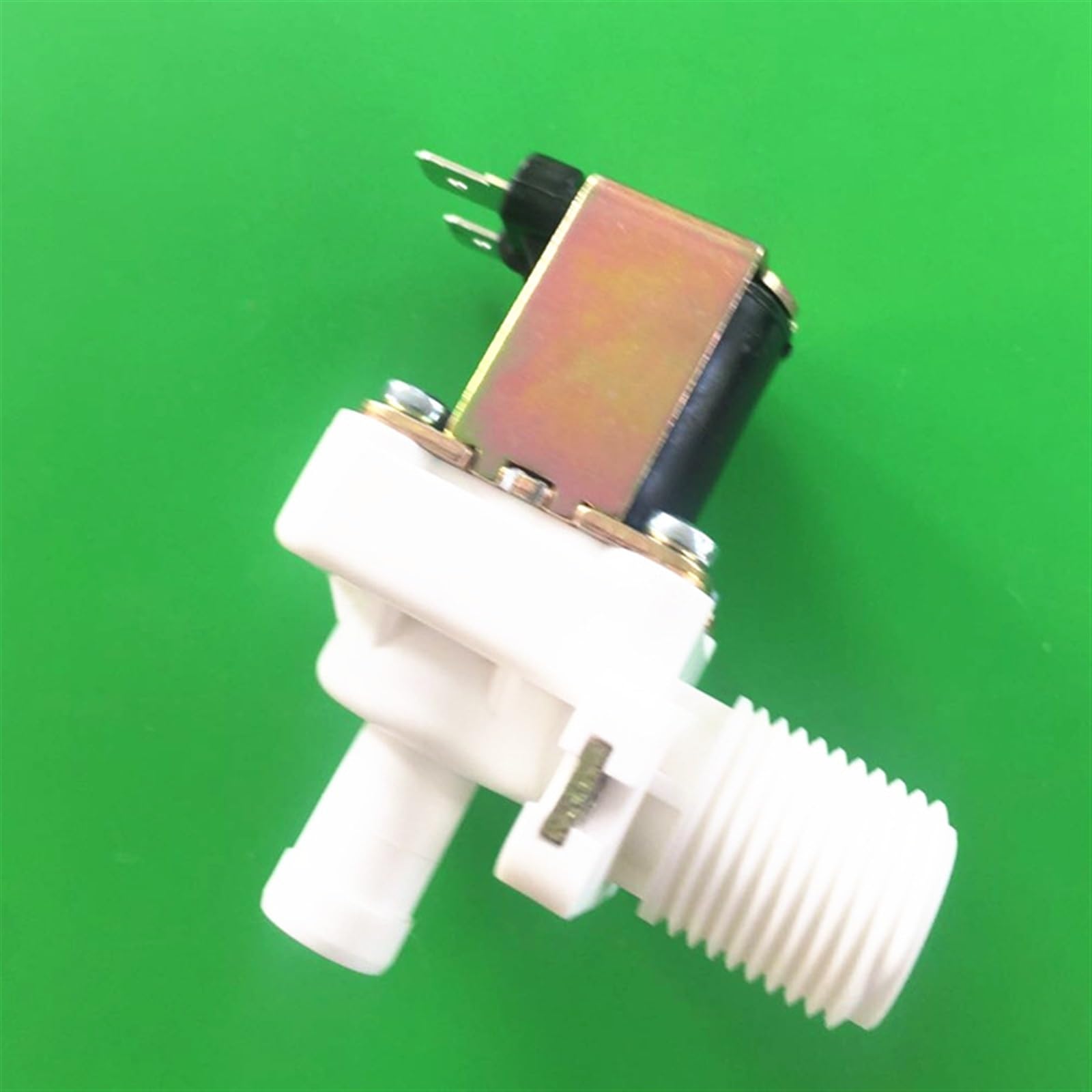 Électrovanne verticale normalement fermée 220V avec entrée d'eau et sortie mâle 12mm