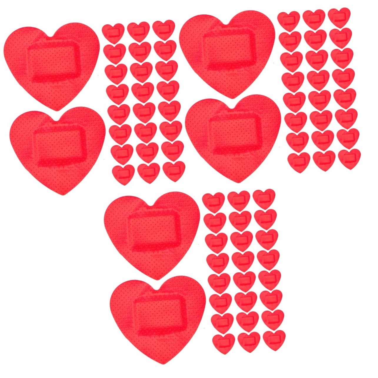 Milisten 3 Juegos Vendaje En Forma De Corazón Pega Apósitos Para Heridas Vendajes Autoadherentes Vendas A Granel Vendajes Para Heridas Pequeñas Impermeable Rojo 100 Uds * 3
