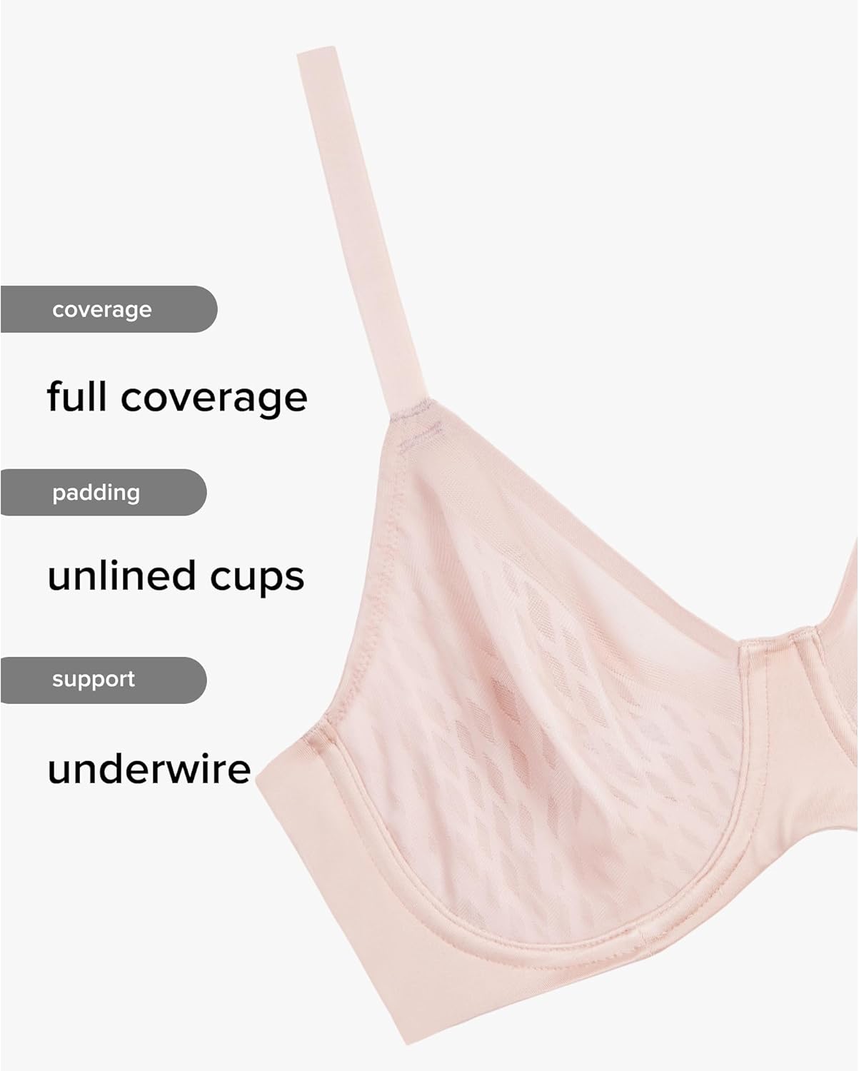 Wacoal Women's Elevated Allure Unlined Full Coverage Underwire Lifting Bra, 855336 - Image 5