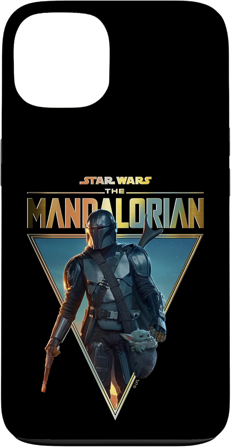 iPhone 13 Star Wars: The Mandalorian & The Child Golden Logo Triangle Case