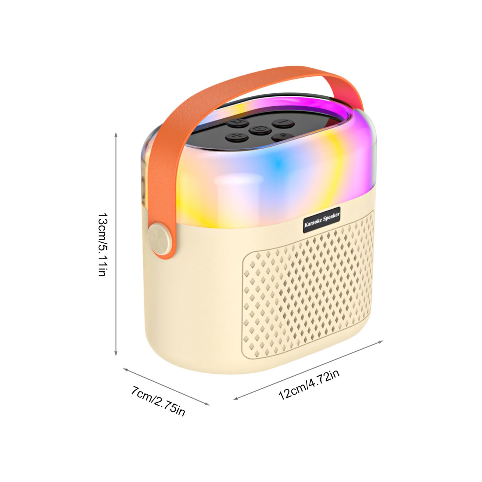 Portatile Karaoke Machine - 1200 mAh Kids Singing System, 2 microfoni | wireless e speaker, Home Karaoke Set for Christmas Birthday Party, Music Entertainment, 4,72 x 2,76 x 5,12 pollici